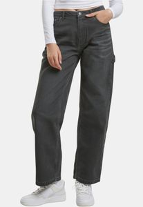 bequeme Karl Kani Damen Jeans Stretch mit Baumwolle Grau