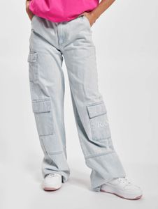 lässige Karl Kani Damen Jeans mit Baumwolle Blau
