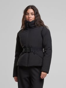 Chaqueta elástica elegante para mujer de aim'n, color negro.