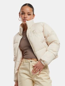 Chaqueta moderna de mujer Karl Kani, 110 g/m², color beige.