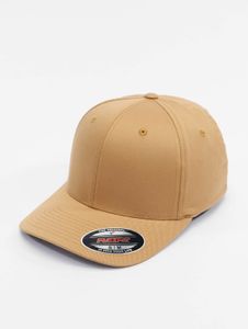 Gorra deportiva unisex Flexfit elástica de 269 g/m² color beige