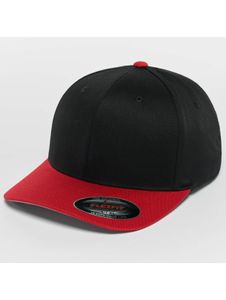 cool Flexfit Unisex Cap Stretch 300 g/m² black/red