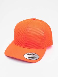 Cool Flexfit men's cap, mesh with cotton, orange