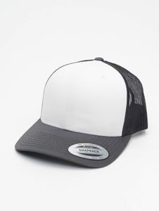 lässige Flexfit Unisex Cap Mesh 360 g/m² mit Baumwolle Grau/Weiß