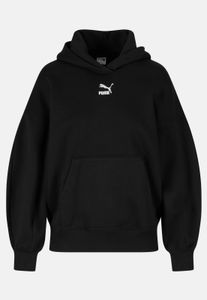 Soft Puma women's hoodie with cotton, black