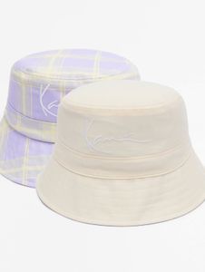 Casquette unisexe décontractée Karl Kani, beige/violet