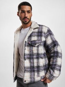 funktionale LEVI´S Herren Jacke mit Baumwolle Blau/Weiß