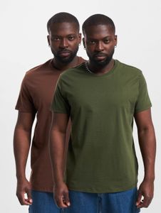 Comoda t-shirt da uomo Levi's slim fit in cotone, marrone/verde