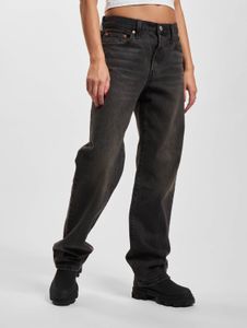 stylische LEVI´S Damen Jeans Straight Fit mit Baumwolle Schwarz