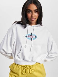 Sweat à capuche LEVI'S confortable pour femme, en coton blanc