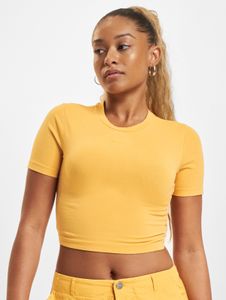 T-shirt da donna moderna Freddy in cotone, gialla