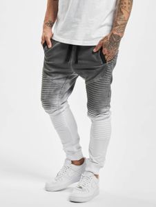 Jeans casual da uomo VSCT con coulisse e cerniera, grigi