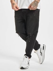 Pantalones vaqueros elásticos modernos de algodón de primera calidad para hombre, talla 2Y, con cremallera, color negro.