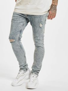 bequeme 2Y Premium Herren Jeans Skinny Fit Stretch mit Baumwolle Blau