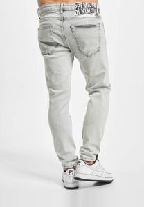 bequeme 2Y Premium Herren Jeans Slim Fit Stretch mit Baumwolle Grau