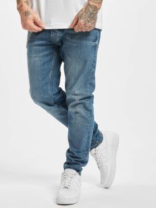 stylische 2Y Premium Herren Jeans Slim Fit Taschen mit Baumwolle Blau