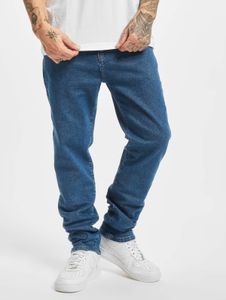 bequeme 2Y Premium Herren Jeans Slim Fit Stretch Reißverschluss mit Baumwolle Blau