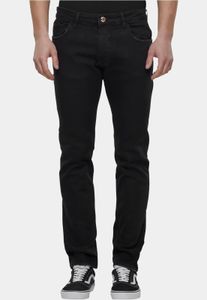 bequeme 2Y Premium Herren Jeans Slim Fit mit Baumwolle Schwarz
