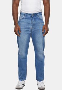 bequeme 2Y Premium Herren Jeans Straight Fit Reißverschluss mit Baumwolle Blau