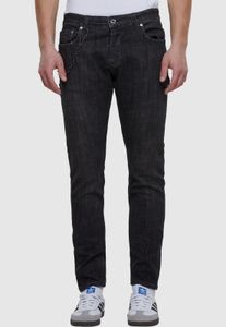 moderne 2Y Premium Herren Jeans Skinny Fit Stretch mit Baumwolle Schwarz