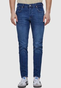 moderne 2Y Premium Herren Jeans Stretch Reißverschluss mit Baumwolle Blau