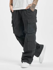 Pantalones vaqueros cómodos para hombre de la marca Brandit, con bolsillos con cordón ajustable, de algodón, color antracita.