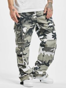 Comfortable Brandit men's jeans with drawstring pockets, cotton, camouflage