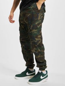 Stylish Brandit men's jeans with stretch, drawstring, and zipper, cotton, camouflage