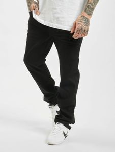 stylische Brandit Herren Jeans Stretch Taschen Straight Fit mit Baumwolle Schwarz