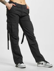 Stylish Brandit women's jeans with zipper pockets, cotton, anthracite