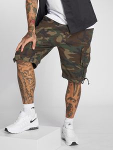 Comfortable Brandit men's shorts with zippers, pockets, cotton, camouflage