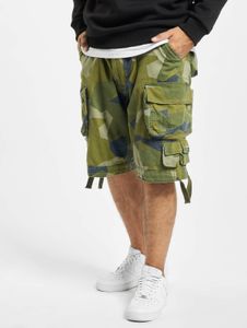 Casual Brandit men's shorts with zipper pockets, cotton, camouflage