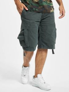 lässige Brandit Herren Shorts Reißverschluss Taschen mit Baumwolle Anthrazit