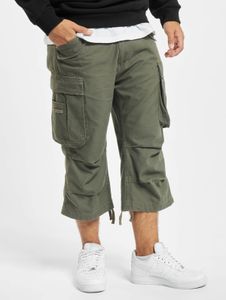 Casual Brandit men's shorts with zipper pockets, cotton, khaki