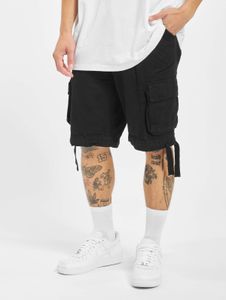 Summer Brandit men's shorts with zippers and pockets, black