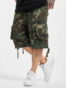lightweight Brandit men's shorts with zippers, pockets, camouflage