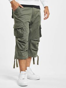 Lightweight Brandit men's shorts with zipper pockets, cotton, khaki