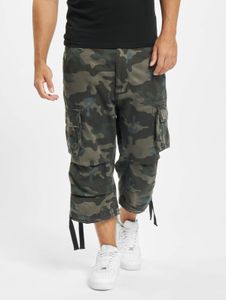 Versatile Brandit men's trousers with drawstring, pockets, cotton, camouflage