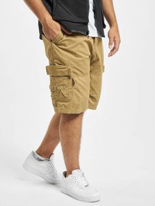 Summer Brandit men's shorts with drawstring and pockets, cotton, beige