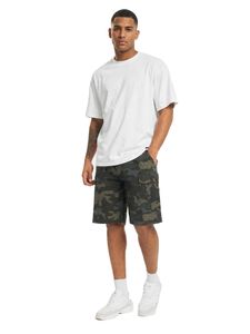 Brandit Men's Summer Cargo Shorts – Durable Cotton Ripstop Camouflage Bermuda Shorts