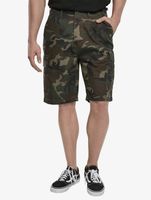 Casual Brandit men's shorts with pockets, cotton, camouflage