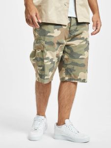 sommerliche Brandit Herren Shorts Kordelzug Reißverschluss mit Baumwolle Camouflage