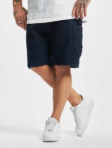 Comfortable Brandit men's shorts with drawstring and zipper, cotton, navy