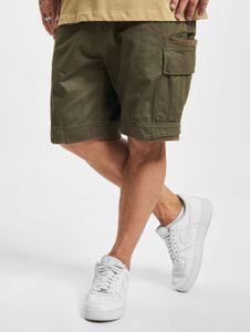 Comfortable Brandit men's shorts with drawstring and zipper, cotton, khaki