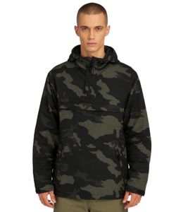 Coupe-vent élégant et déperlant pour homme Brandit avec doublure en polaire, capuche et cordon de serrage – 3001 Darkcamo