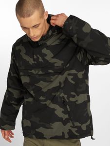 Stylish Brandit men's jacket with drawstring, zipper, camouflage