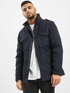 Giacca da uomo Brandit semplice con cerniere e tasche, blu navy