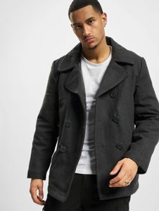 moderne Brandit Herren Jacke Taschen gefüttert Anthrazit