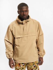 moderne Brandit Herren Jacke Reißverschluss Taschen Beige