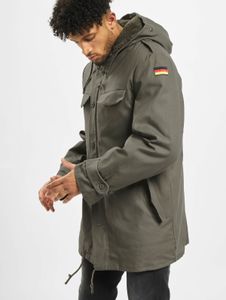 Veste décontractée Brandit pour homme en coton kaki